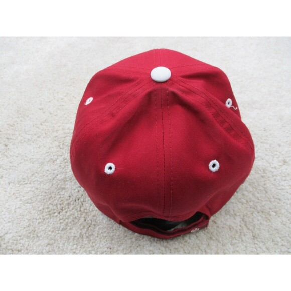Oklahoma Sooners Hat Cap Strap Back One Size Red White NCAA College Football Men - Picture 6 of 10